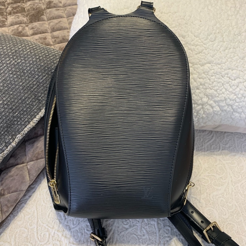 LOUIS VUITTON Epi Mabillon Backpack Black M52232 LV Auth 83122